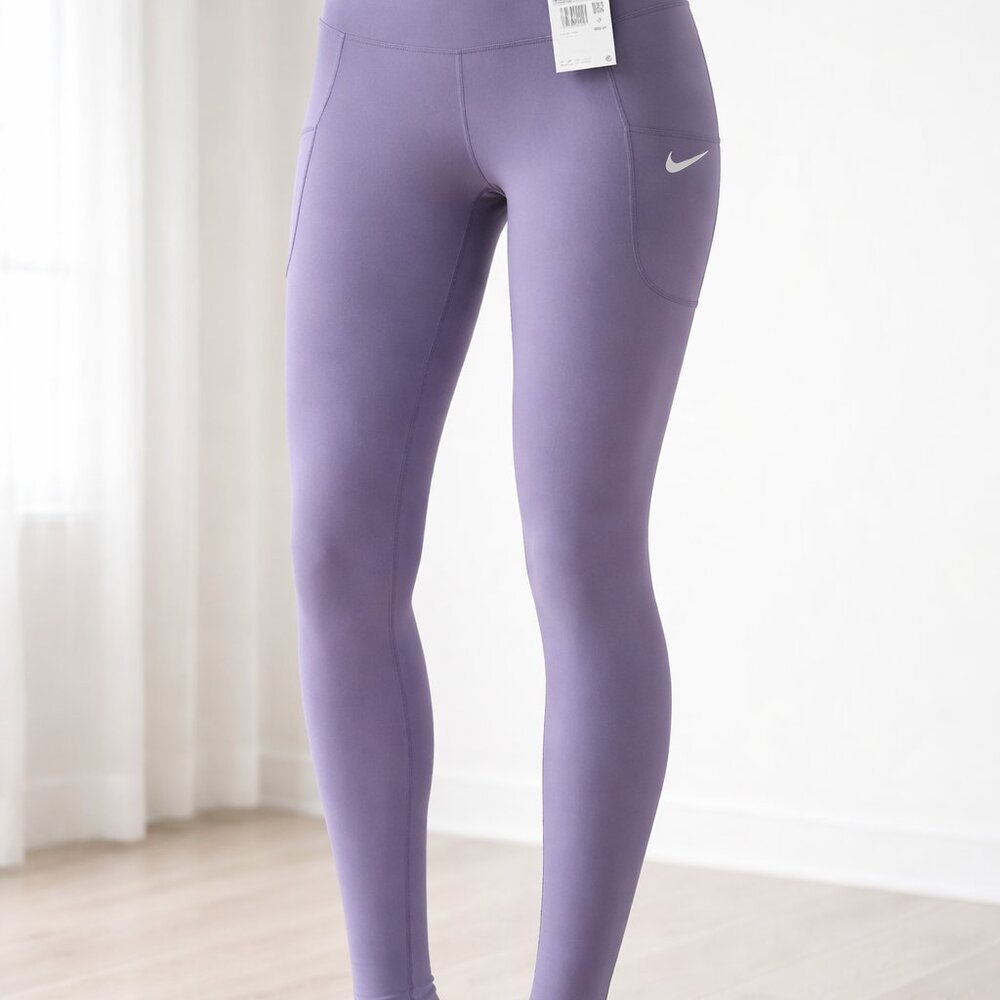 💜 Nike High-Waisted Leggings – Lavender – NWT 💜
